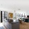 spacious kitchen open to living and dining areas
