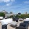 seating areas on rooftop terrace