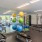 well lit fitness center