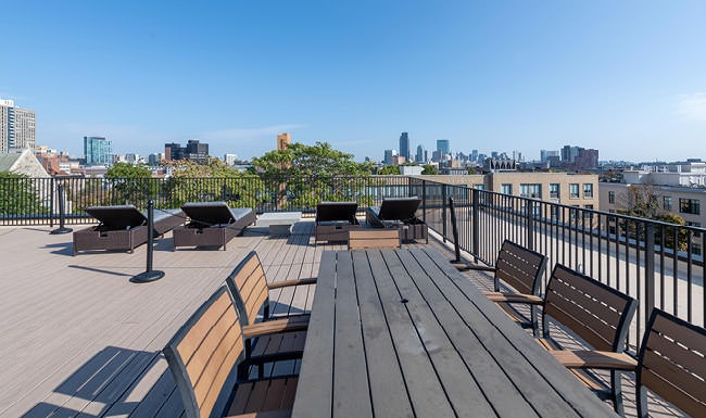Stunning Roof Deck social areas on roof deck